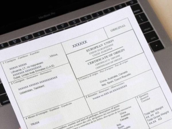 Certificate of Origin (C/O) Service for Exports