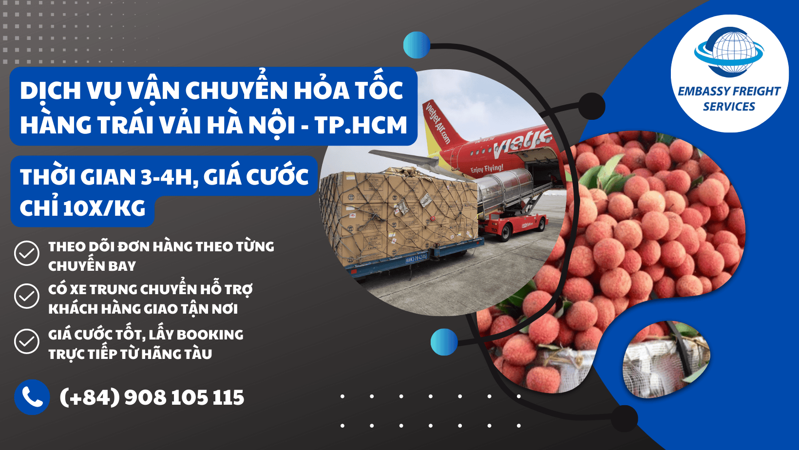 Dịch Vụ Vận Chuyển Hàng Hóa Bằng Đường Hàng Không Nội Địa Hỏa Tốc